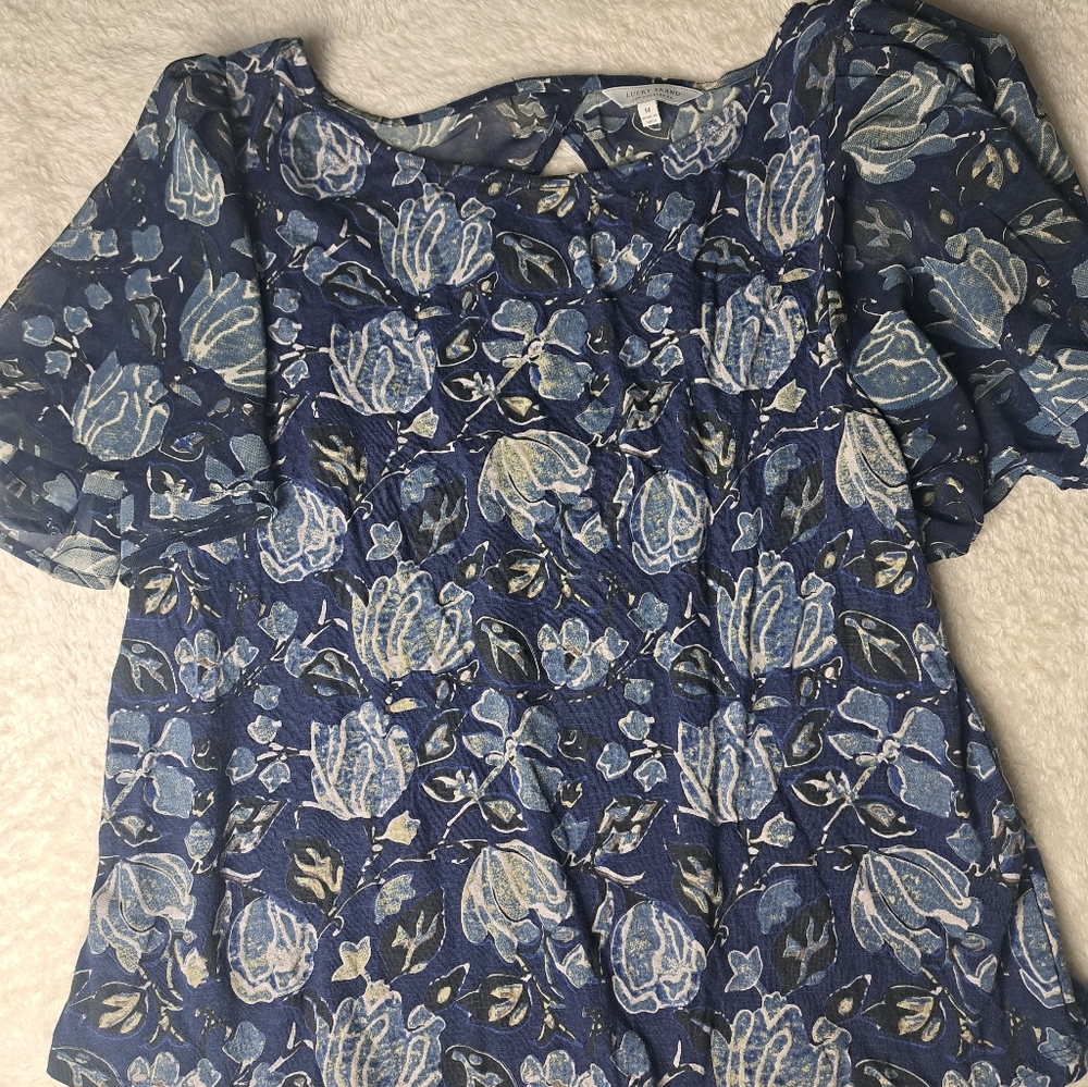 Lucky Brand Floral Top (M)